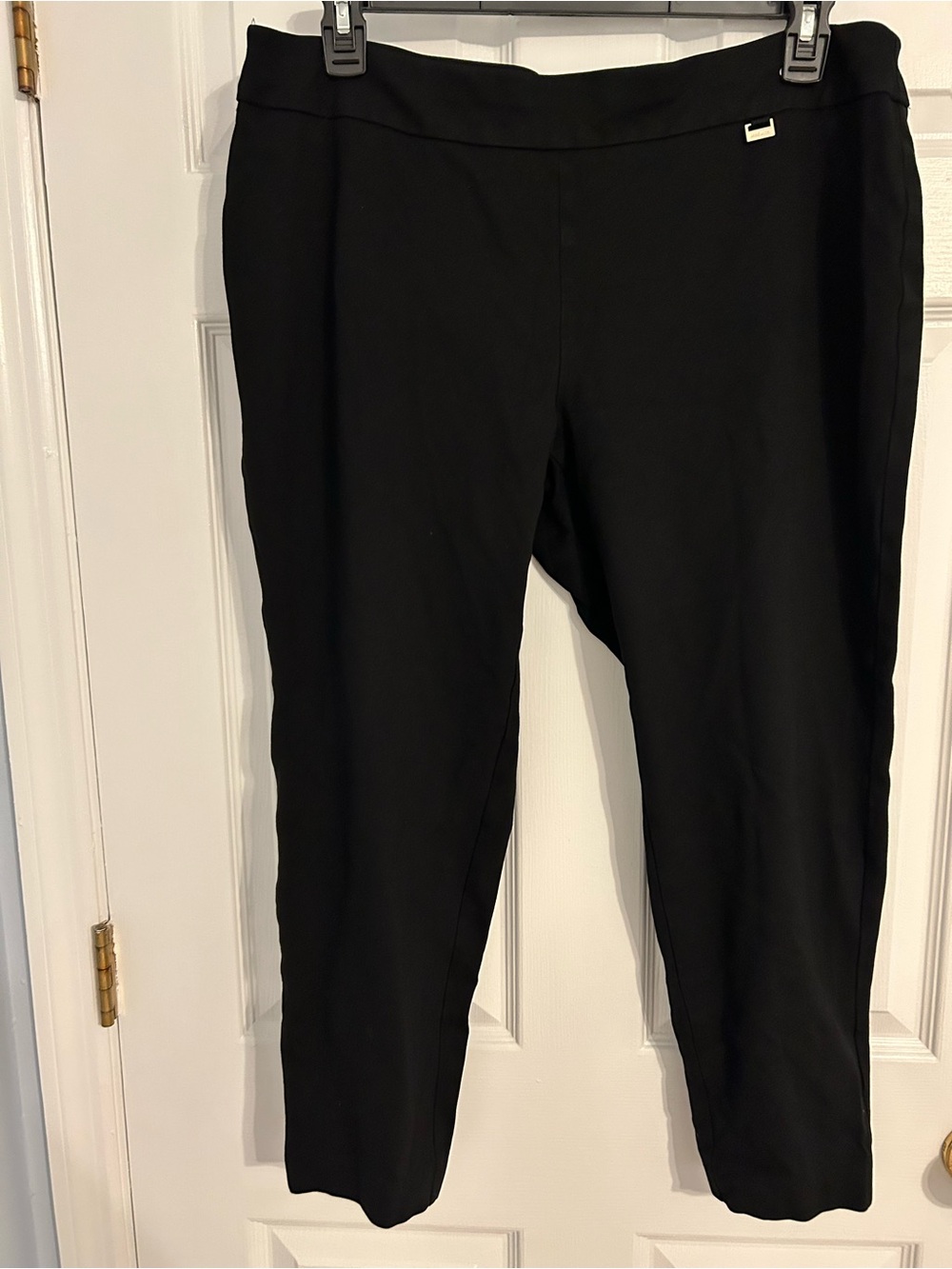 Anne Klein Ankle Pants Black Slim Fit
